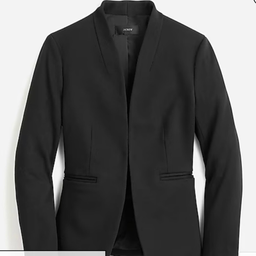 NWT J.Crew Going-out Blazer in stretch twill size 2 black